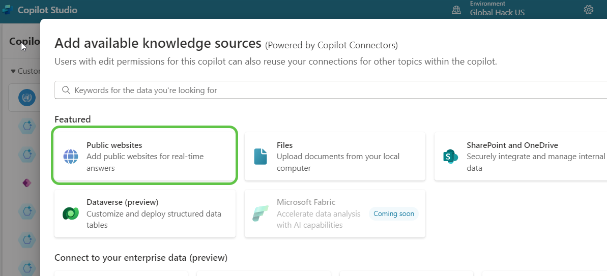 Public Websites Source